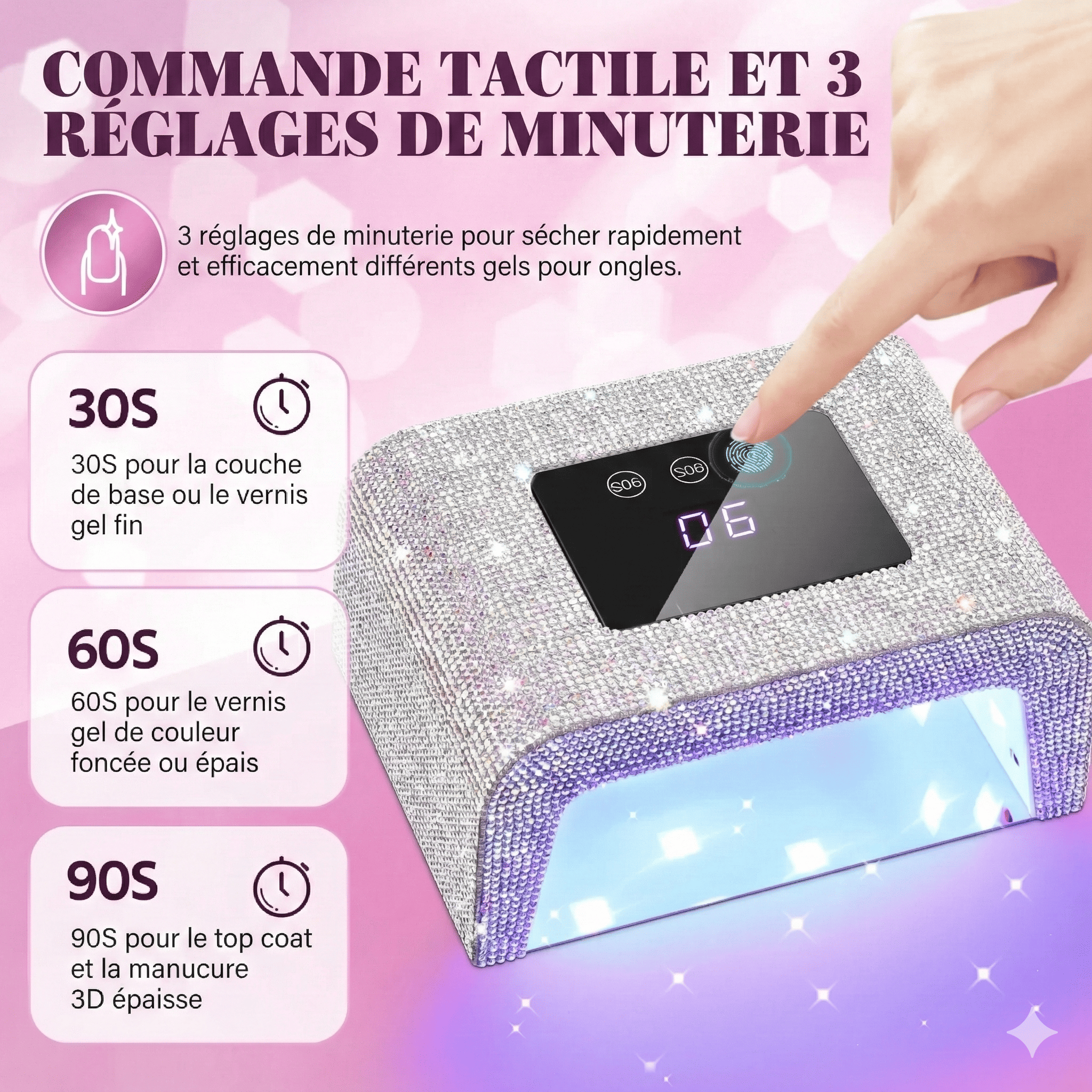 Lampe UV Manucure Tactile