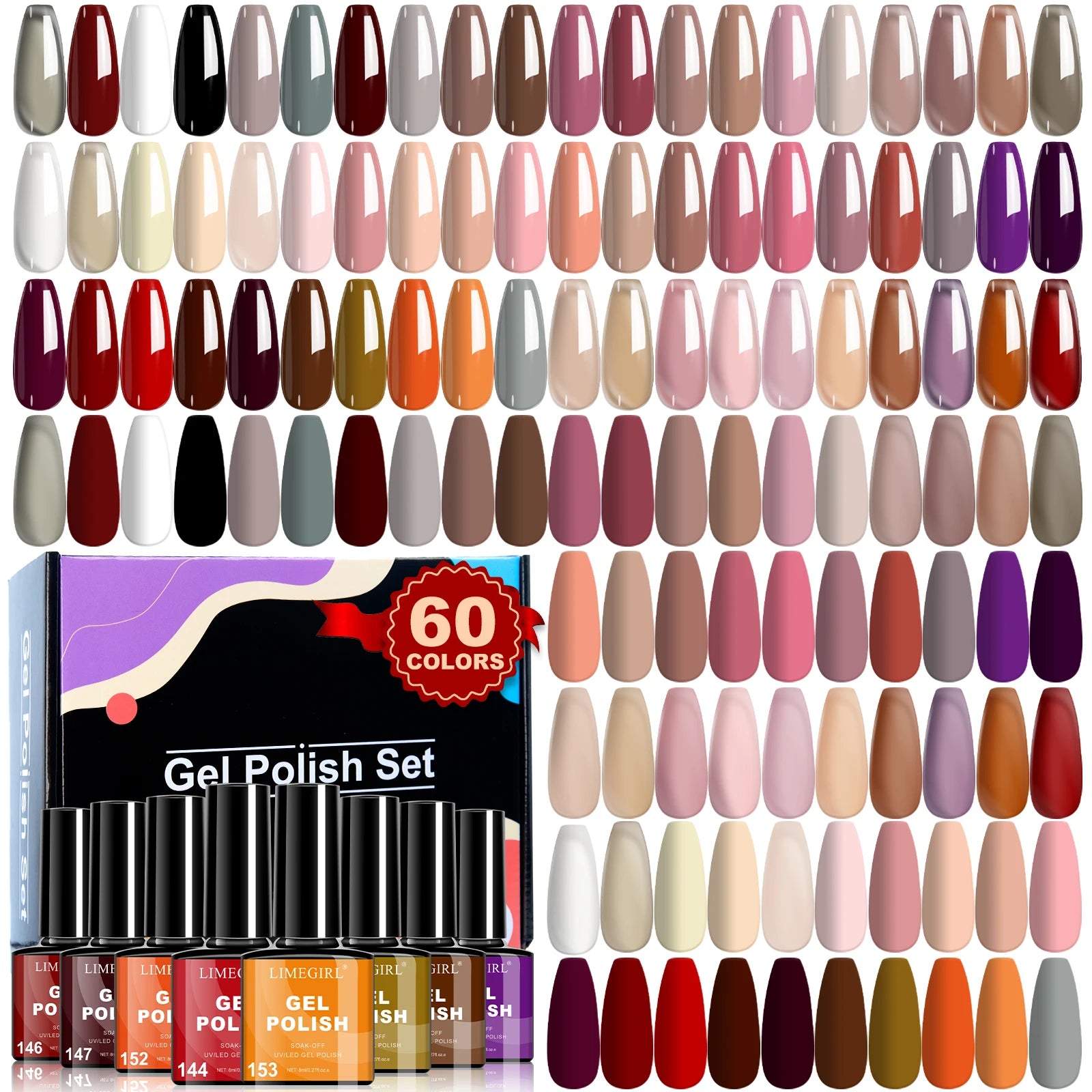 Kit 60 Vernis Semi Permanent