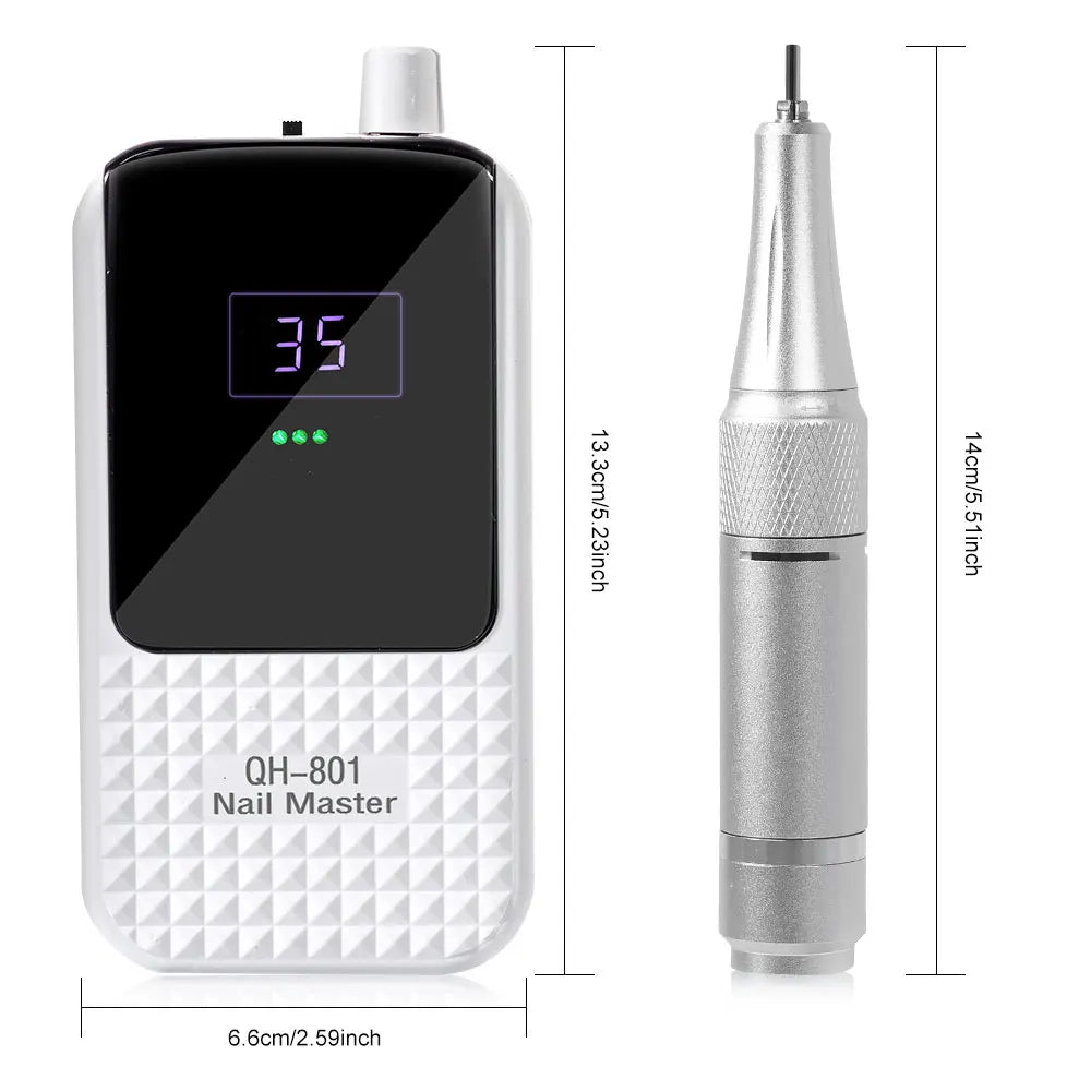 Ponceuse Ongle Sans Fil 45000 Tours Minute