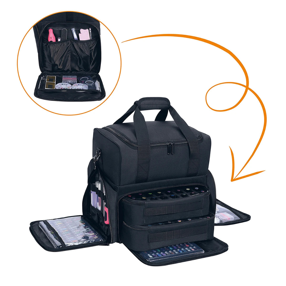 Rangement Manucure Sac Bandoulière Organisateur