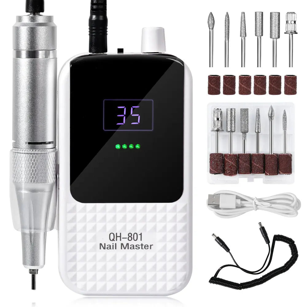 Ponceuse Ongle Sans Fil 45000 Tours Minute