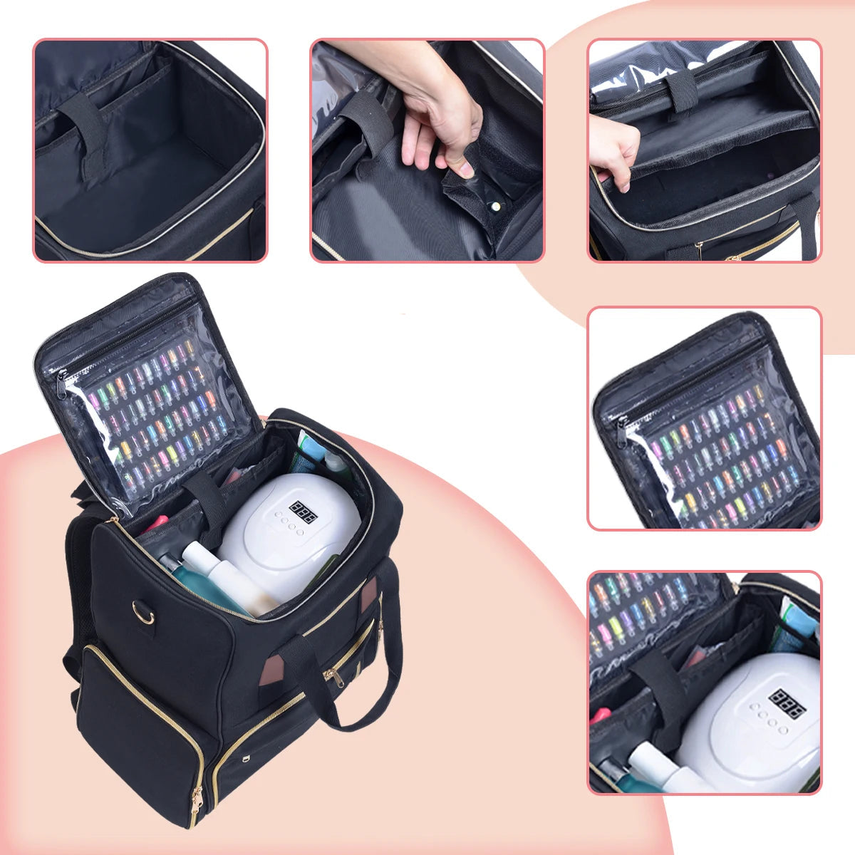 Organiseur Manucure Sac à Dos Rangement