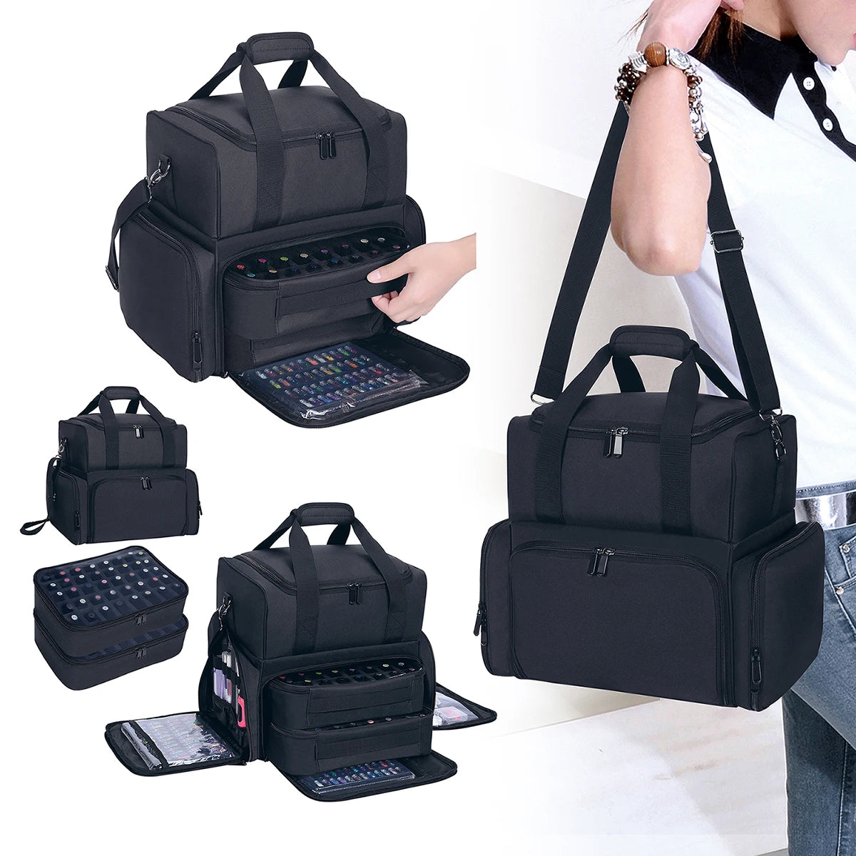 Rangement Manucure Sac Bandoulière Organisateur