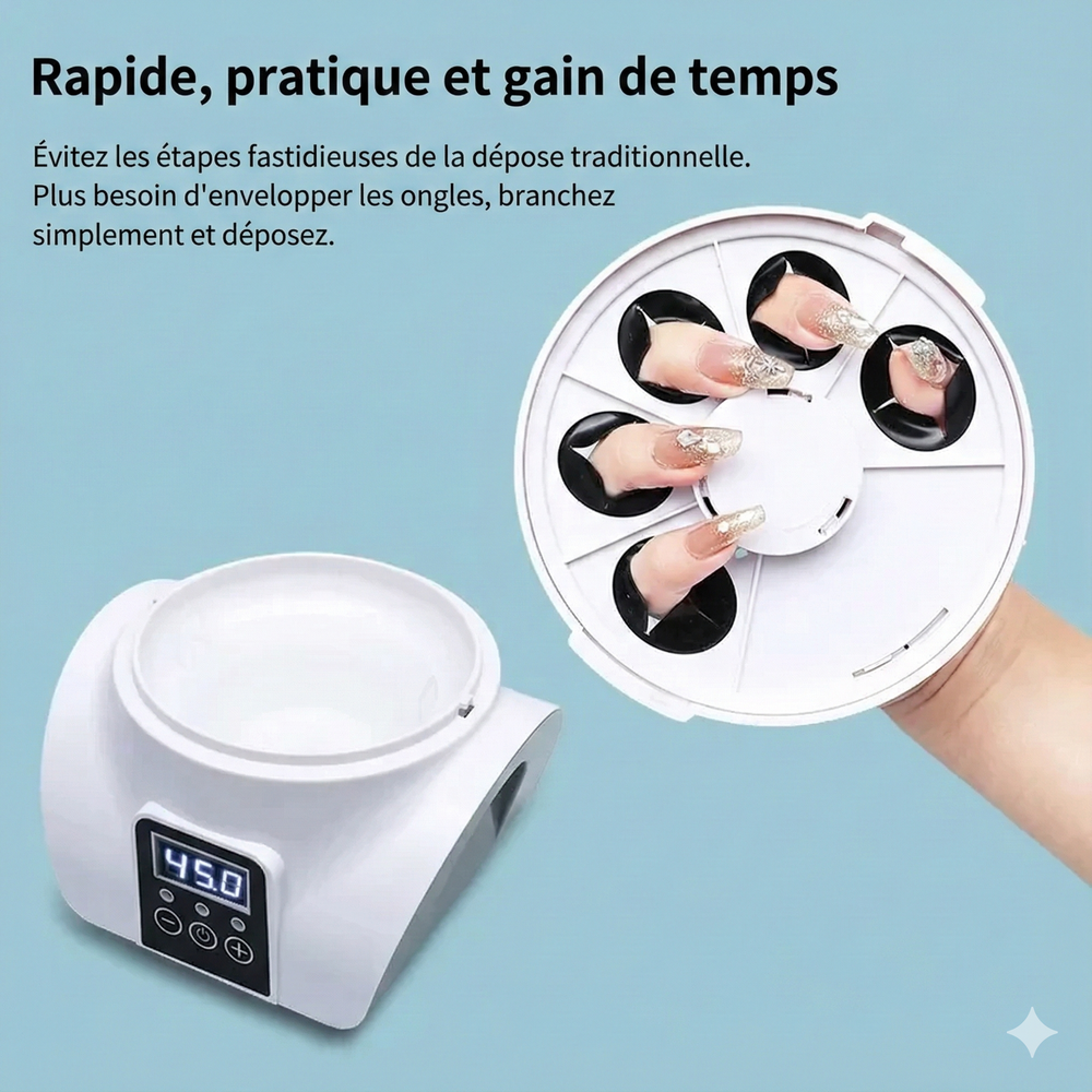 Appareil pour Enlever Vernis Ongle avec la Vapeur de Dissolvant