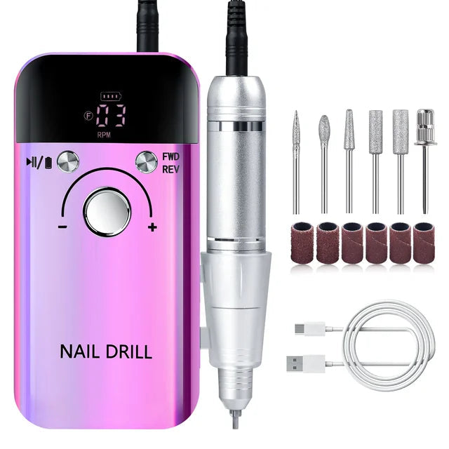 Ponceuse Ongle Professionnelle Sans Fil Portable
