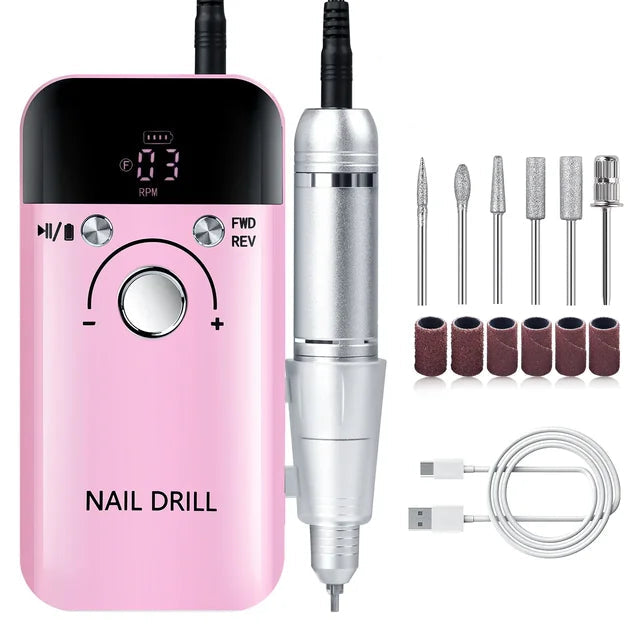 Ponceuse Ongle Professionnelle Sans Fil Portable