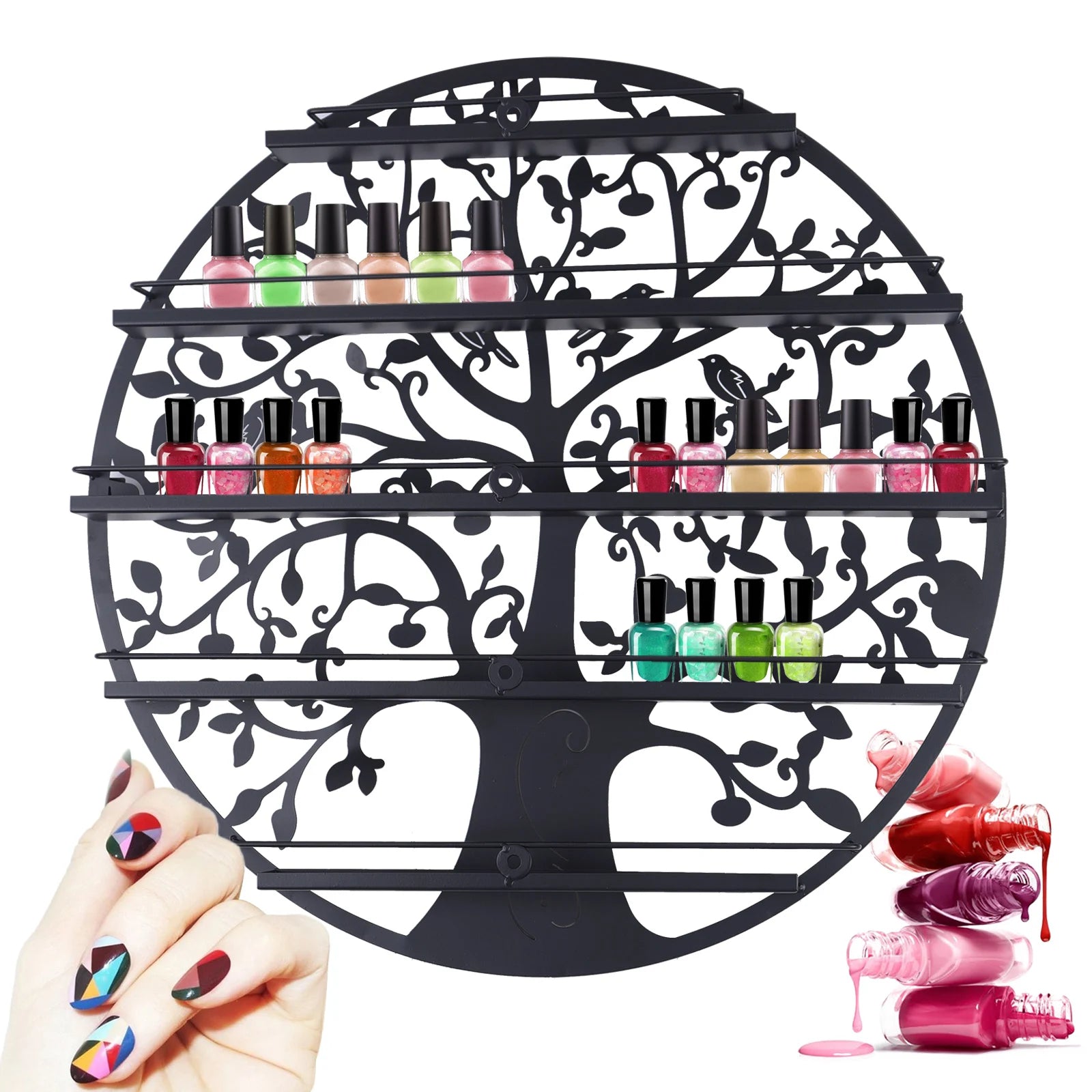 Étagère Vernis à Ongle Design Arbre