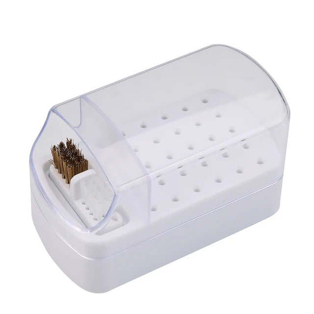 Boîte de Rangement Embout Ponceuse Ongles