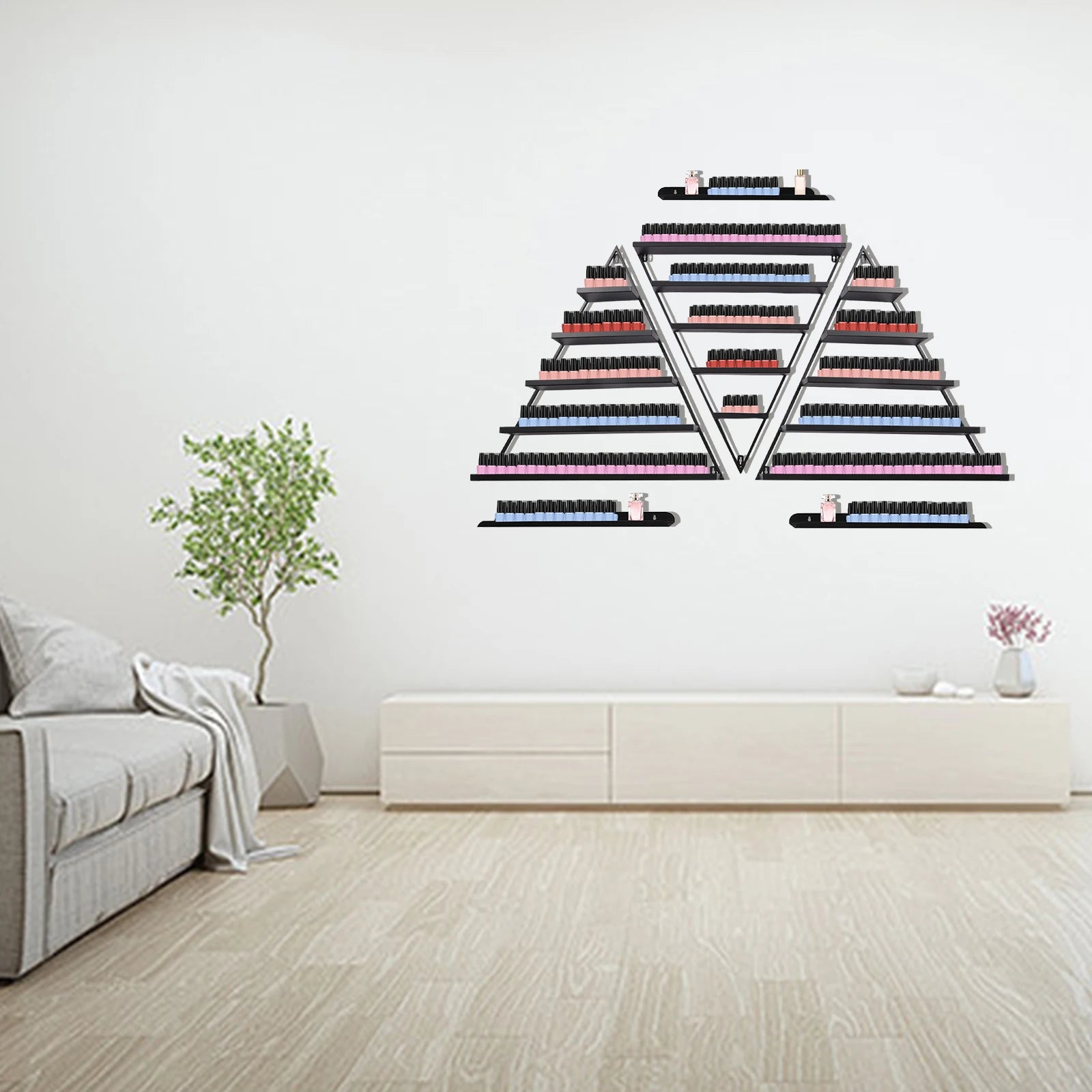 Présentoir Vernis Mural Design Pyramide