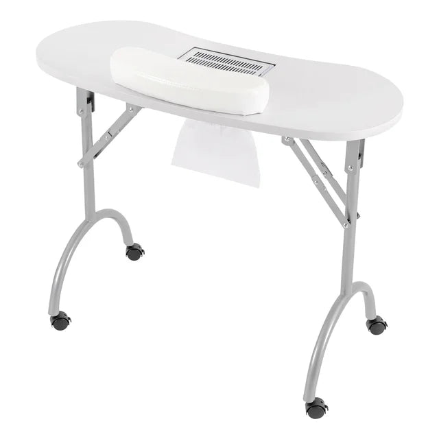 Table Manucure Pliante avec Aspirateur