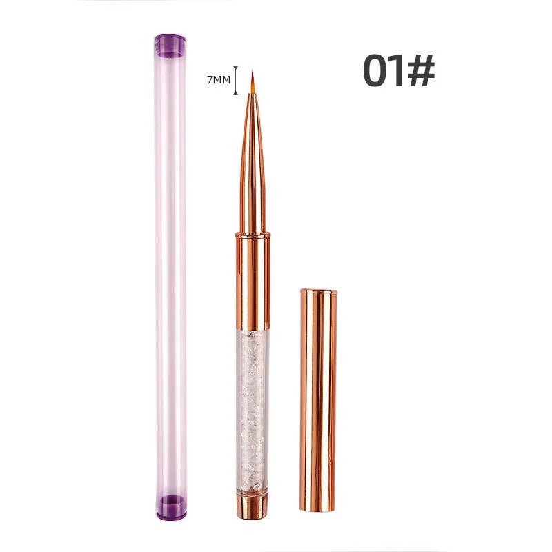 Pinceau Fin Poil Court Manucure