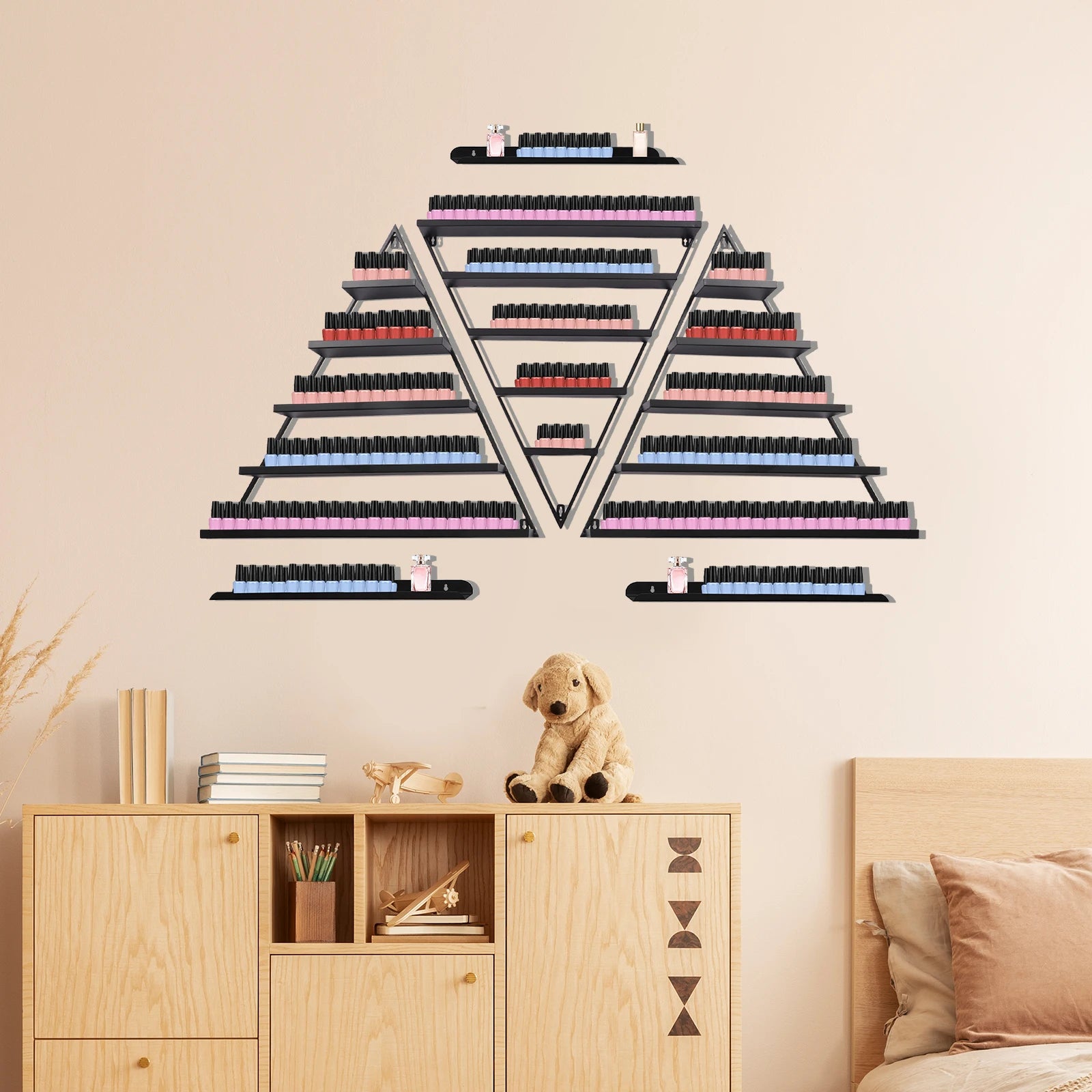 Présentoir Vernis Mural Design Pyramide