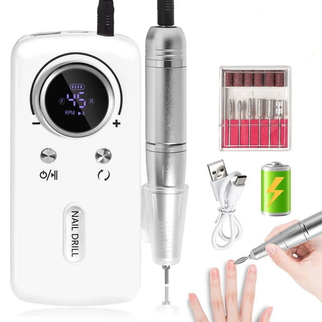 Ponceuse Ongle Professionnelle Portable 45000 Tour Minute