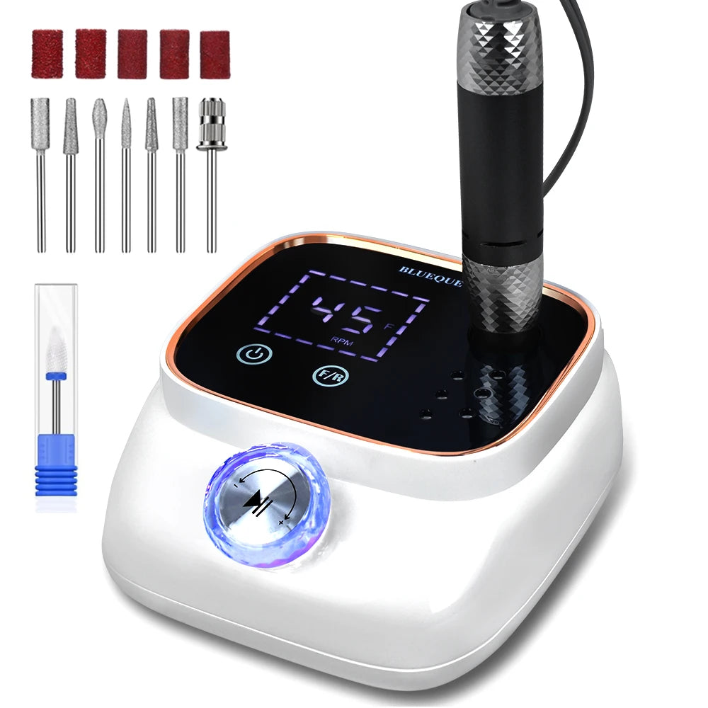 Ponceuse Ongle Professionnelle Sans Fil avec Base