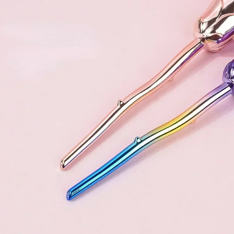 Pinceau Manucure en Forme de Rose