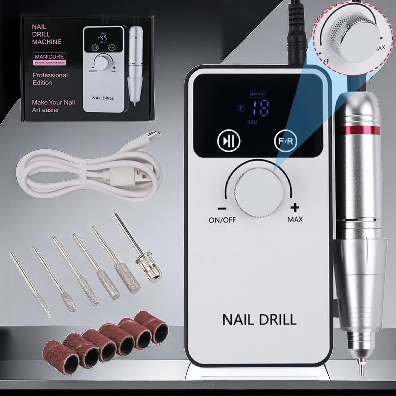 Ponceuse Ongle Professionnelle Portable