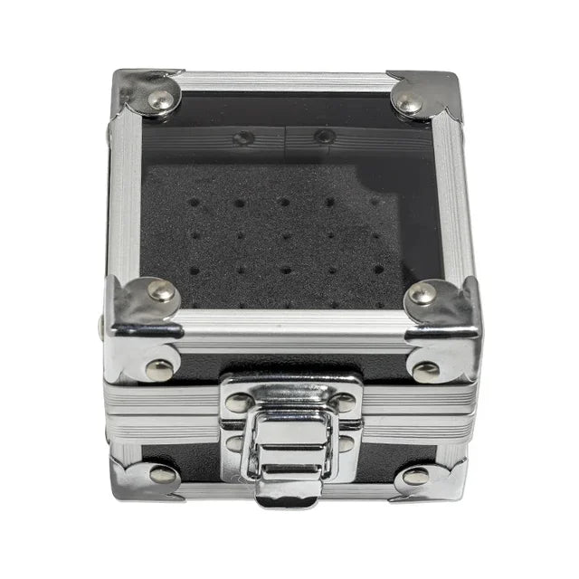 Boîte Présentoir Embout Ponceuse Ongle en Aluminium