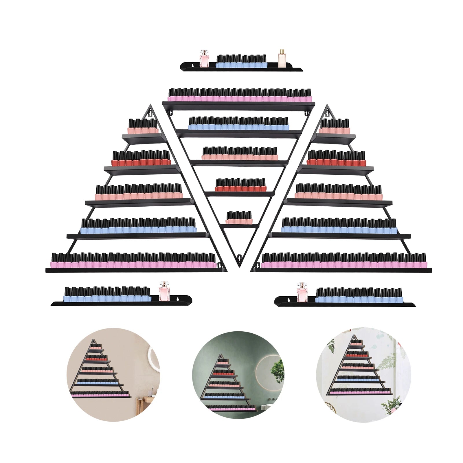 Présentoir Vernis Mural Design Pyramide