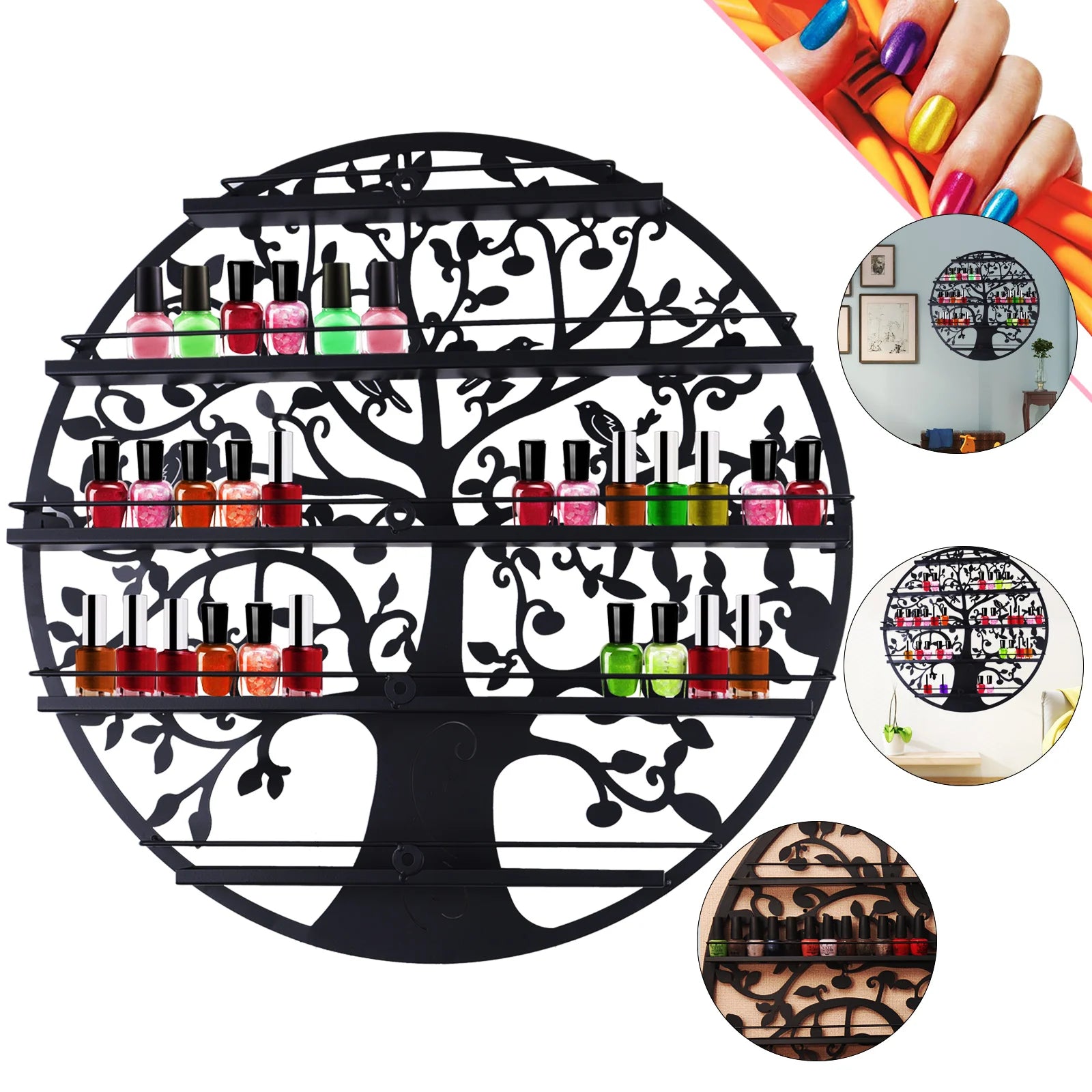 Étagère Vernis à Ongle Design Arbre