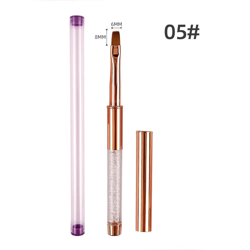 Pinceau Fin Poil Court Manucure