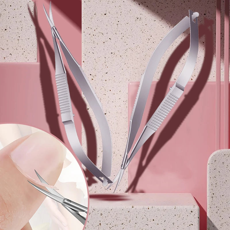 Ciseau Cuticule à Ressort Flexible