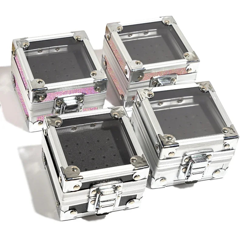 Boîte Présentoir Embout Ponceuse Ongle en Aluminium