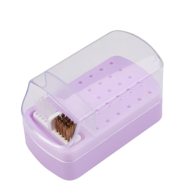Boîte de Rangement Embout Ponceuse Ongles