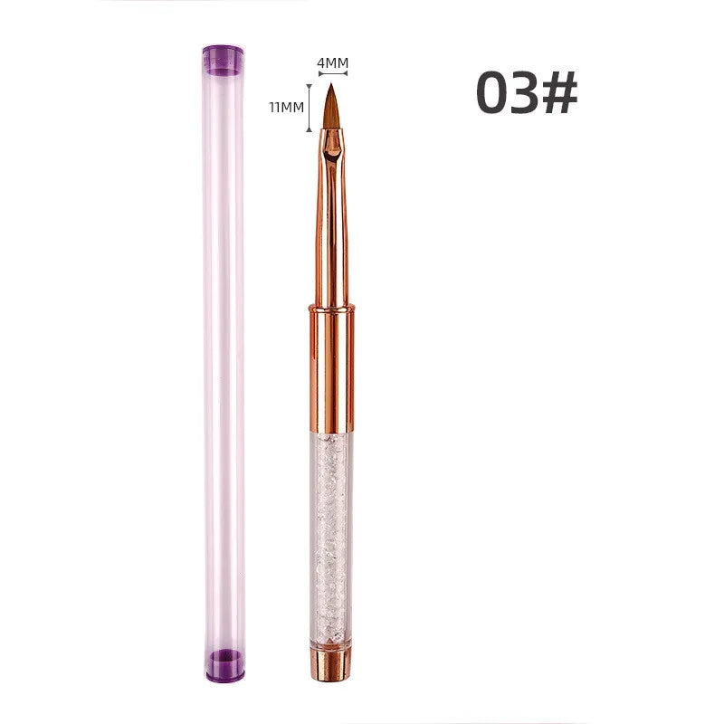 Pinceau Fin Poil Court Manucure