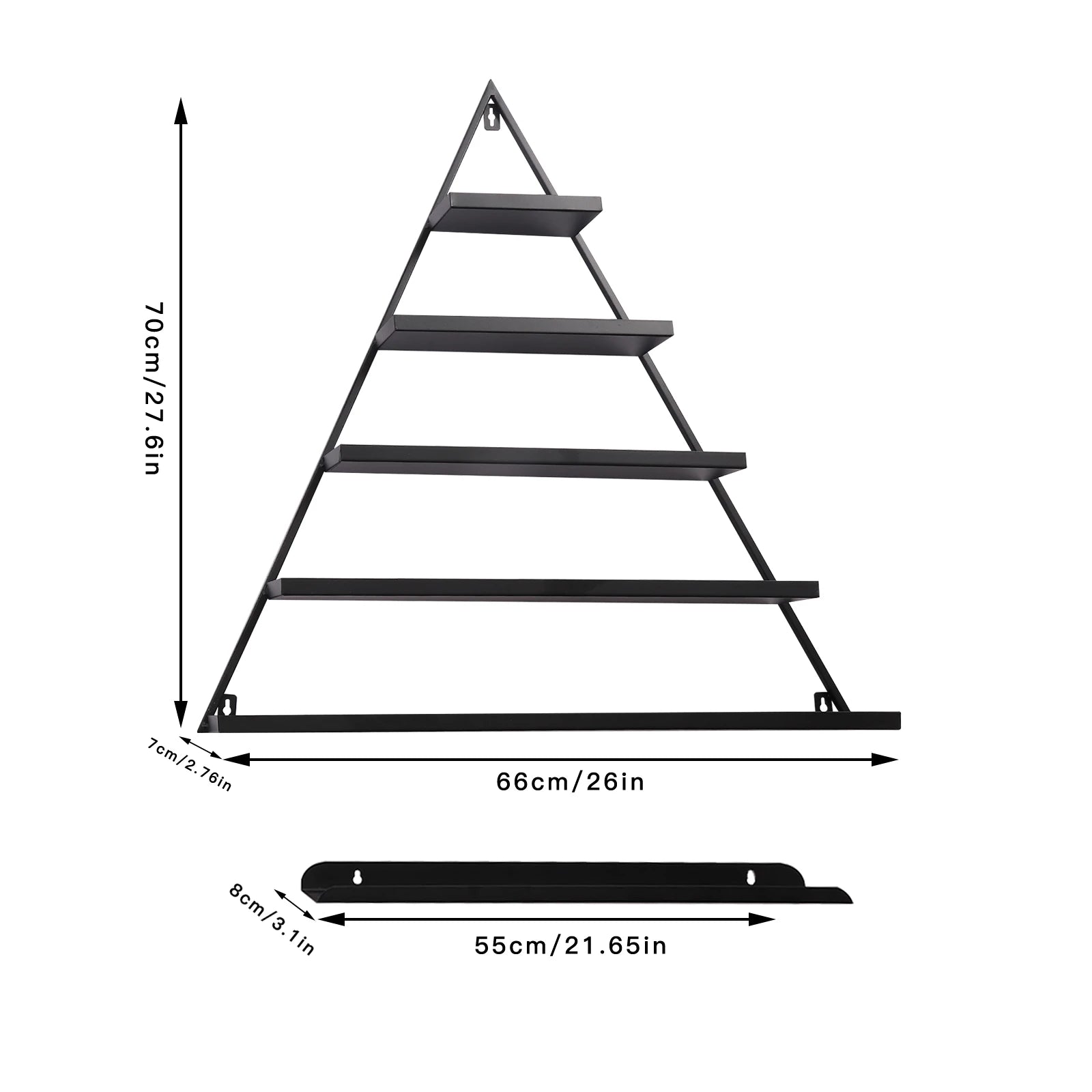 Présentoir Vernis Mural Design Pyramide