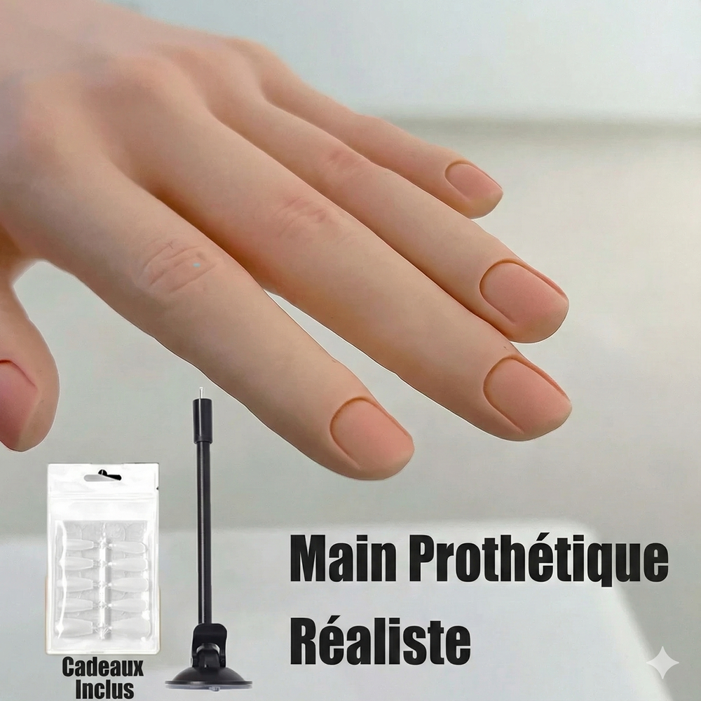 Main d'Entrainement Ongle Réaliste