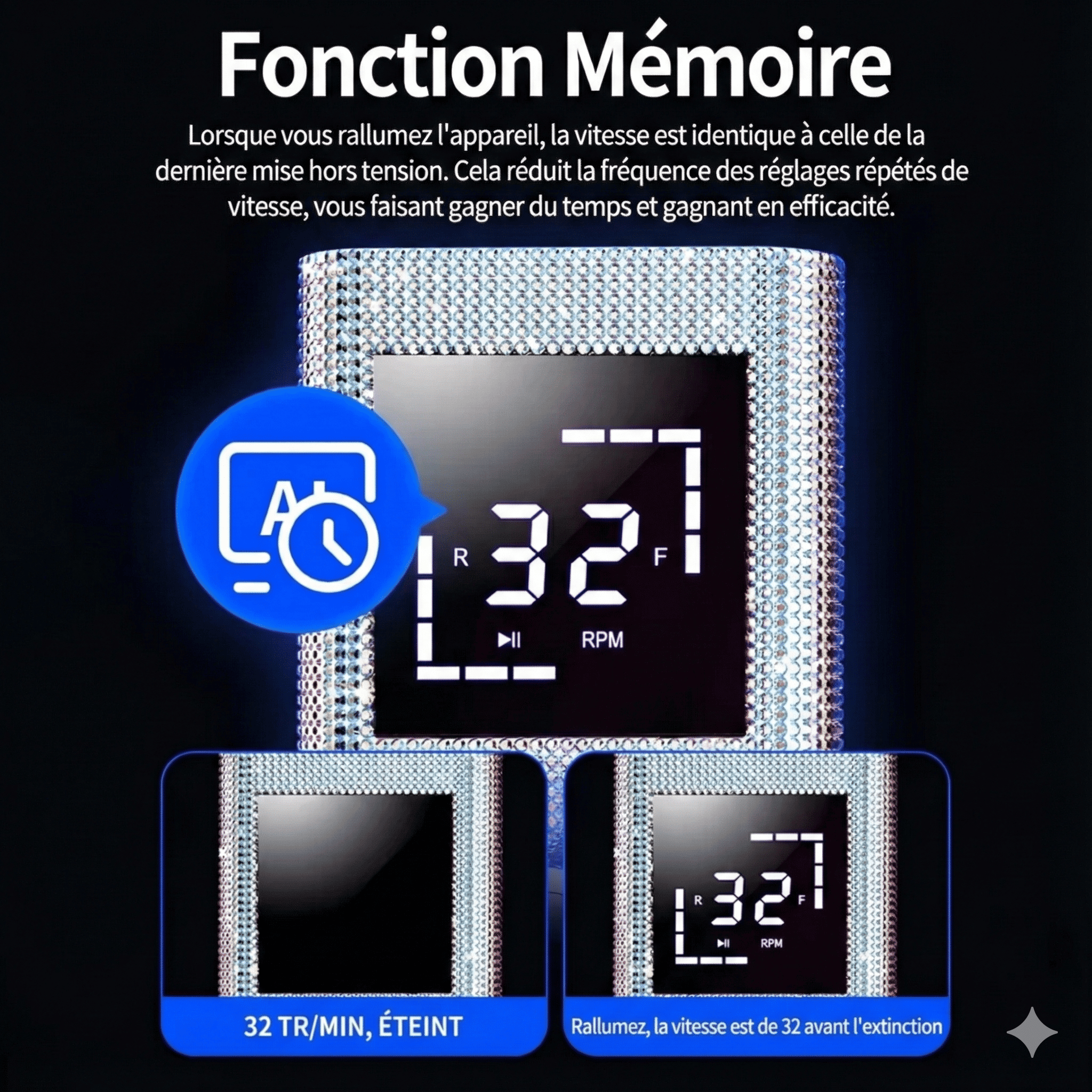 Ponceuse Ongles Électrique Strass